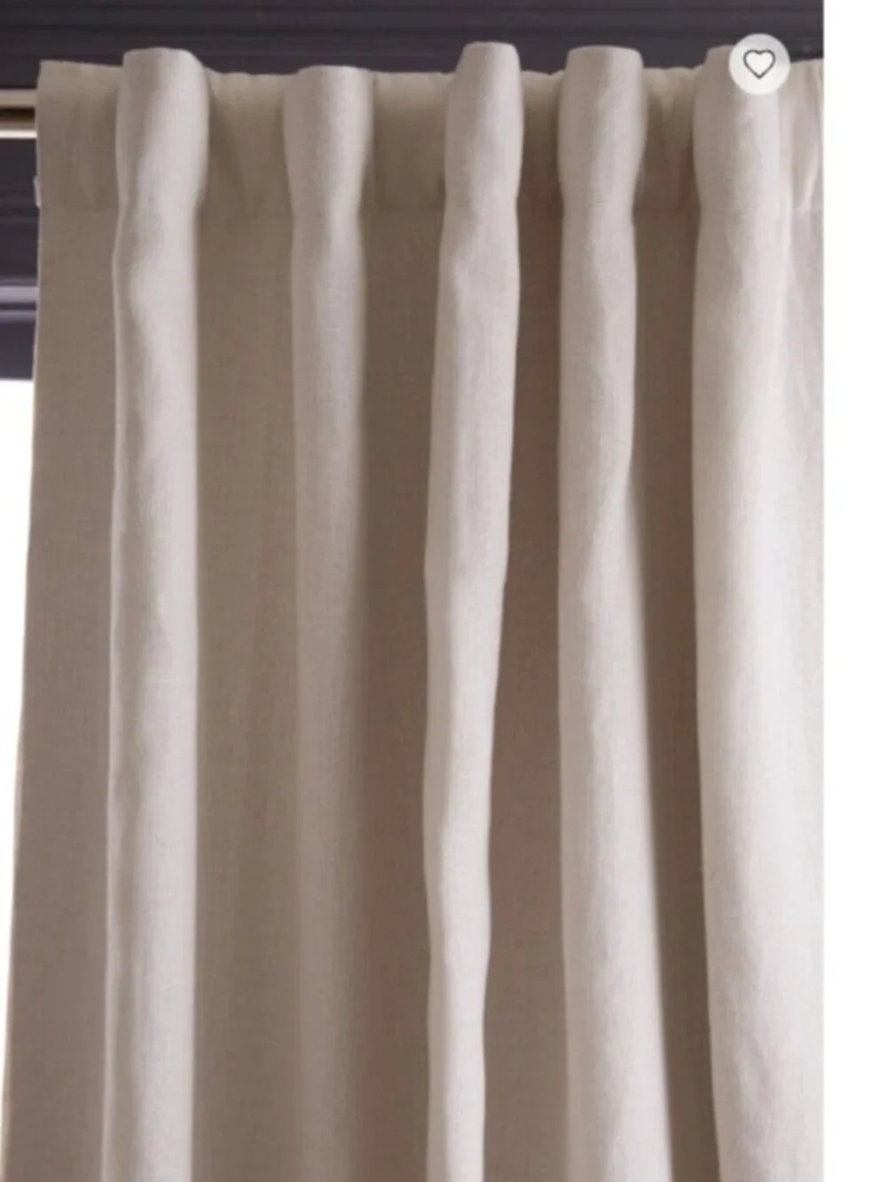 Quince Heavyweight European Linen Curtain 48